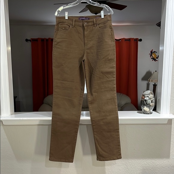 Gloria Vanderbilt Women’s Brown Straight-Leg Jeans Size 8 - Picture 1 of 7